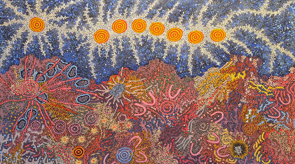 Gabriella Possum Nungurrayi "Grandmother's Country + Seven Sister's Dreaming" 24322