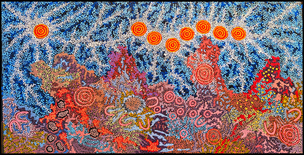 Gabriella Possum Nungurrayi "Grandmother's Country + Seven Sister's Dreaming" 24322