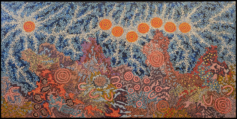 Gabriella Possum Nungurrayi "Grandmother's Country + Seven Sister's Dreaming" 24322