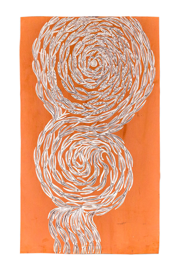 Djirrirra Wununmurra "Yukuwa" (Bush Yams) 79 x 43cms | ninbella.art.