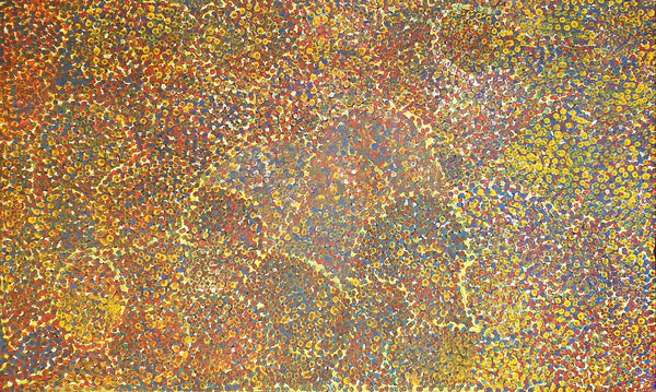 Emily Kame Kngwarreye "Alalgura Tracks" P.O.A. 153 x 92 cms | ninbella.art.